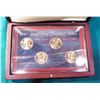 Image 1 : 2012 U.S. Presidential Four-piece Dollar Set in hardwood case.