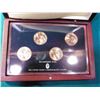 Image 2 : 2012 U.S. Presidential Four-piece Dollar Set in hardwood case.