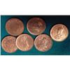 Image 1 : (6) 1921 C British India 1/12 Anna (1 Pie) KM # 509. Red-Brown Uncirculated. KM value $60.00.
