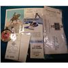Image 2 : “Compression Seal” Scrip (lots of penciling); 1939 era “Phillips 66” Log book; (2) “DX” Drawing tick