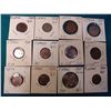 Image 1 : (12) Cyprus Coins 1938-55. Catalog book value $35++.