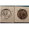 Image 2 : 1940 P & 41 P Washington Quarters. EF-AU.