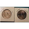 Image 2 : 1944 P & D Washington Quarters. AU-BU. Red Book value $15-30.00.