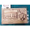 Image 1 : “The Union Savings Bank, Davenport, Iowa” Post Card depicting Abraham Lincoln.