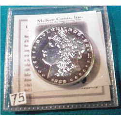 1889 CC Morgan Dollar Tribute Proof Copy of Million Dollar Coin.