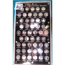 All Fifty State Quarters “S” Mints taken from Proof Sets in a black Capital holder with gold letteri