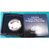 Image 2 : 2007 P Little Rock Central High School Desegregation Proof Silver Dollar in original U.S. Mint box o