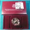 Image 1 : 1995 P U.S. Atlanta Centennial Olympic Games Proof Silver Dollar in original box of issue.