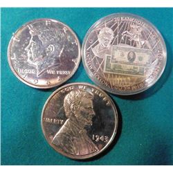 “20 Bank note Andrew Jackson 7th President 1829-1837”, Eagle, flags, and Globe reverse. 50Mm, Portra