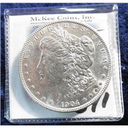 1904 P U.S. Morgan Silver Dollar. Brilliant Uncirculated.