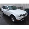 Image 2 : 2010 BMW X3 2.8I, 4 DOOR SUV, WHITE, VIN # WBXPC7C44AWE53250