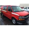 Image 2 : 2003 CHEVROLET EXPRESS CARGO VAN, RED, VIN # 1GCFG15T531126237