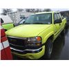 Image 1 : 2006 GMC SIERRA 2500HD DURAMAX SLE, 2 DOOR PU, YELLOW, VIN # 1GTHK29296E117021