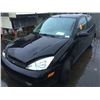 Image 1 : 2001 FORD FOCUS ZX3, 2 DOOR HATCHBACK, BLACK, VIN # 3FAFP31381R178990