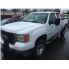 Image 1 : 2008 GMC SIERRA 2500 HD DURAMAX SLE, 2 DOOR PU, WHITE, VIN # 1GTHC29678E126318
