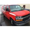 Image 2 : 2003 CHEVROLET EXPRESS VAN RED, CARGO VAN, VIN # 1GCFG15T631124769