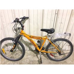 ORANGE CHEROKEE MUDSLIDE 18 SPEED FRONT SUSPENSION MOUNTAIN BIKE