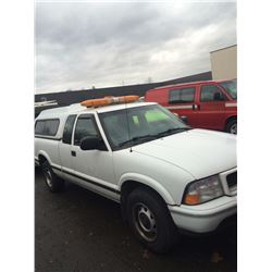 1999 GMC SONOMA, PU, WHITE, VIN # 1GTDT19X6XKS14660
