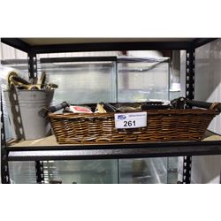 LOT OF ASSORTED GROOMING BRUSHES & COMBS