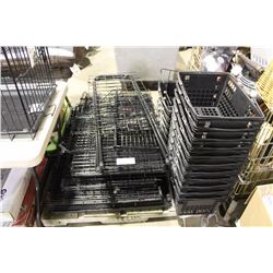 PALLET OF METAL TUFF CRATES &SHOPPING BASKETS