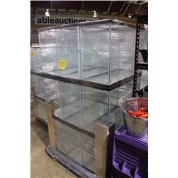 PALLET OF 12 - 32 GALLON GLASS AQUARIUMS