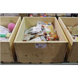 BIN OF ASSORTED BONE & CHEW TOYS