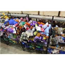 MESH BASKET OF ASSORTED DOG TOYS (BASKET NOT INLCUDED)