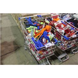 CART OF ASSORTED KONG DOG TOYS