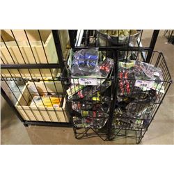 MESH BASKET OF ASSORTED DOG BOOTS (BASKET NOT INCLUDED)