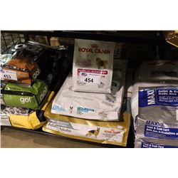 STACK OF ROYAL CANIN ASSORTED DOG FOOD