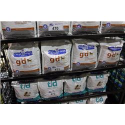 SHELF LOT OF HILLS PRESCRIPTION DIET G/D EARLY CARDIAC DOG FOOD