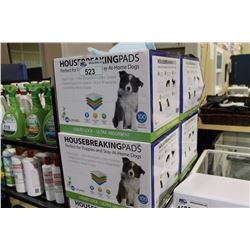 4 BOXES OF PUPPY HOUSE-BREAKING PADS