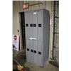 Image 1 : 8 BAY GREY METAL UNIFORM LOCKER