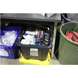 BIN OF HOUSEHOLD & ELECTRONICS