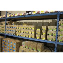 SHELF LOT OF BOX NAILS (6D 2"), ROOFING NAILS (2") & FINISH NAILS (4D 1-1/2")