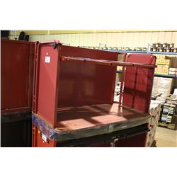 RED 2 TIER MOBILE UTILITY CART