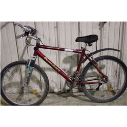 RED KUWAHARA CHILCOTIN 21 SPEED FRONT SUSPENSION MOUNTAIN BIKE