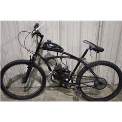 BLACK GAS POWERED BICYCLE