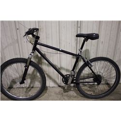 BLACK NO NAME 27 SPEED FRONT SUSPENSION MOUNTAIN BIKE