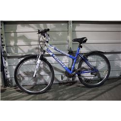 BLUE INFINITY 21 SPEED FRONT SUSPENSION MOUNTAIN BIKE