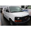 Image 2 : 2006 GMC SAVANA, 3 DOOR CARGO VAN, WHITE, VIN # 1GTFG15X961261986