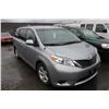 Image 2 : 2013 TOYOTA SIENNA LE, 4 DOOR 8 PASSANGER VAN, GREY, VIN # 5TDKK3DC1DS280782