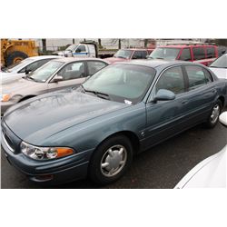 2000 BUICK LESABRE CUSTOM, 4 DOOR SEDAN, BLUE, VIN # 1G4HP54K7YU128095