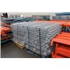 Image 2 : 13 REDIRACK 42"X192" PALLET RACKING UPRIGHTS WITH 64 3.25"X96" CROSSBEAMS