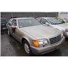 Image 2 : 1993 MERCEDES 400 SEL, 4 DOOR SEDAN, GREY, VIN # WDBGA43E1PA092653