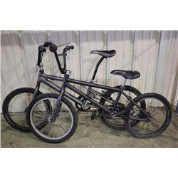 2 BIKES: BLACK NO NAME BMX BIKE & GREY NO NAME BMX BIKE