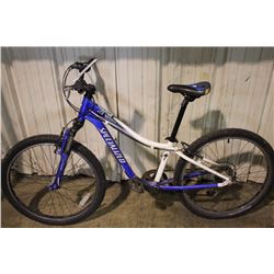 BLUE SPECIALIZED HOTROCK 21 SPEED FRONT SUSPENSION MOUNTAIN BIKE