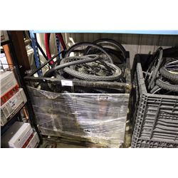 BIN OF BICYCLE PARTS (BIN NOT INCLUDED)