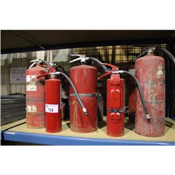 LOT OF FIRE EXTINGUISHERS