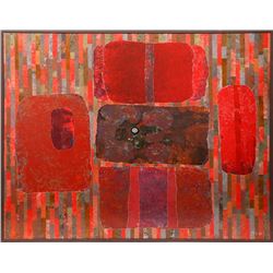 Dan Teis, Red Forms, Painting